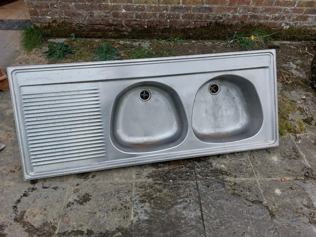 Inox gootsteen, Huis en Inrichting, Keuken | Keukenelementen, Ophalen