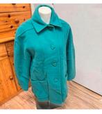 Veste d'hiver Rare Eastex vert-bleu femme L en laine woman, Enlèvement ou Envoi, Comme neuf, Taille 42/44 (L), Bleu
