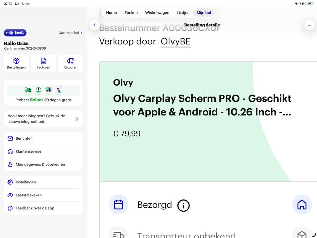Draagbare carplayer voor auto, Tickets en Kaartjes