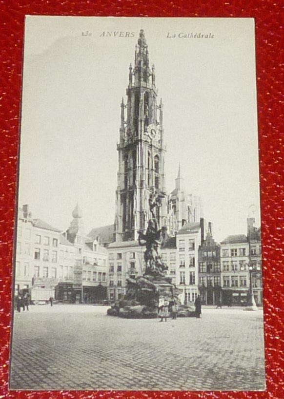 Carte postale authentique de la cathédrale de Liège, Collections, Enlèvement ou Envoi, Non affranchie, Liège