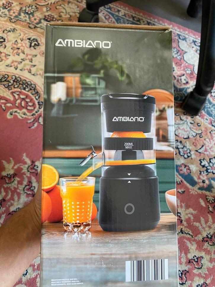 Nieuw! Ambiano Automatische Citruspers - Snoerloos & Krachti, Elektronische apparatuur, Juicers, Nieuw, Citruspers, Ophalen of Verzenden