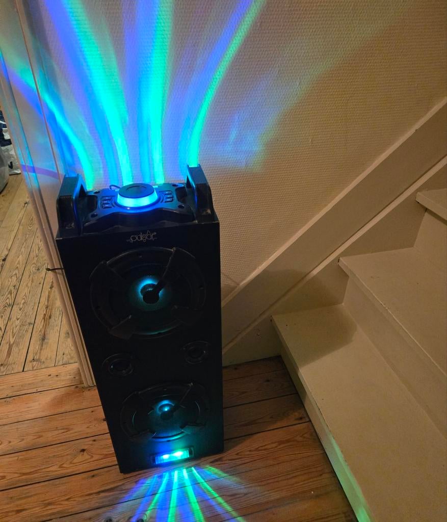 Partybox pulsar eclairage bluetooth et Auxiliaire, TV, Hi-fi & Vidéo, Enceintes, Enlèvement ou Envoi