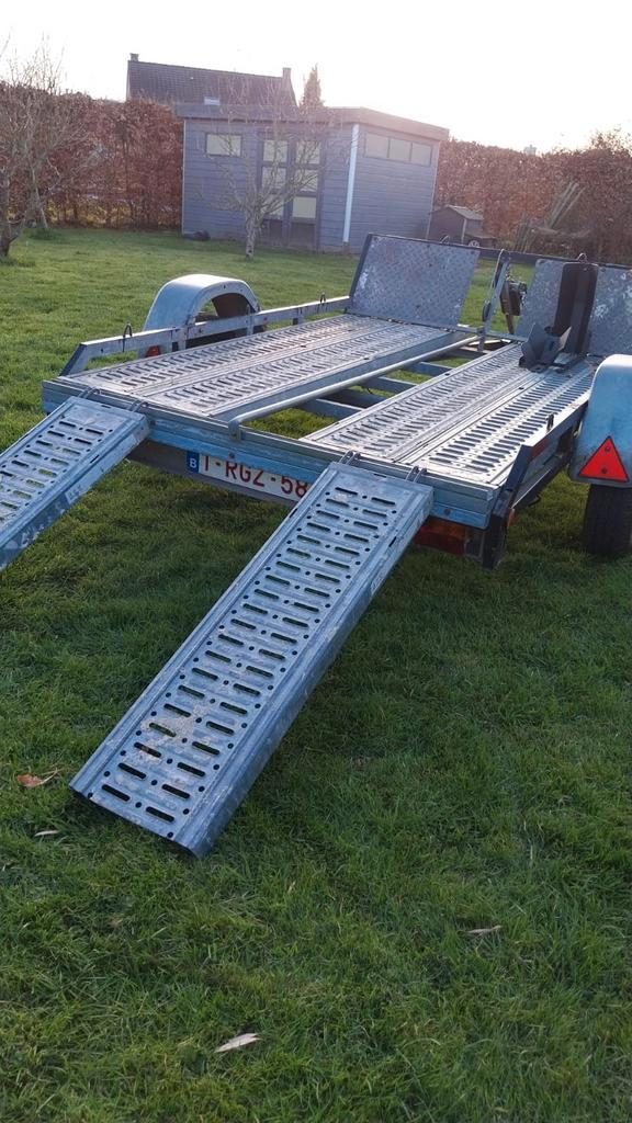 Remorque plateau quad , moto , tracteur tondeuse., Autos : Divers, Remorques, Utilisé, Enlèvement