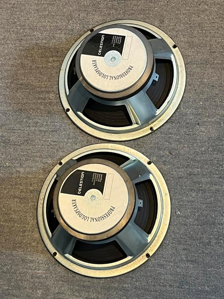 Celestion 10” speakers, 8Ohm, jaren 90, Muziek en Instrumenten, Versterkers | Bas en Gitaar, Gebruikt, Basgitaar, 50 tot 100 watt