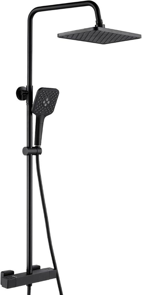 thermostatische douchekraan met regendouche en handdouche, Bricolage & Construction, Sanitaire, Neuf, Douche, Enlèvement