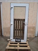 Kunstof Deur., Doe-het-zelf en Bouw, Ophalen, 80 tot 100 cm, Minder dan 200 cm, Glas