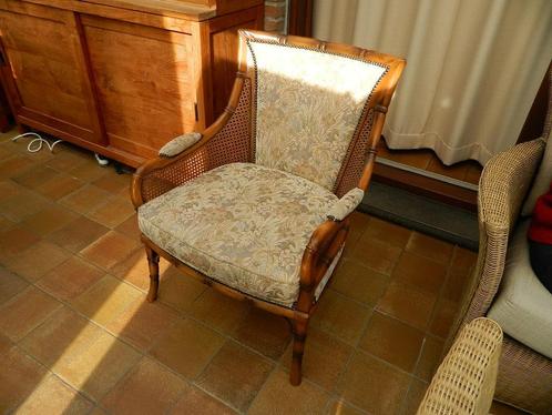 retro salon  , regio IEPER, Huis en Inrichting, Zetels | Zetels, Zo goed als nieuw, Vierpersoons of meer, Hout, Stof, Ophalen of Verzenden
