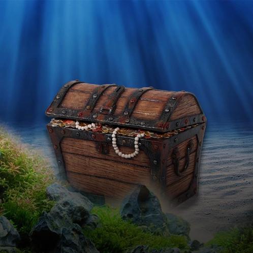 Pirate Treasure Chest – Schatkist 48 x 33 x 41 cm, Huis en Inrichting, Woonaccessoires | Kisten, Nieuw, Ophalen