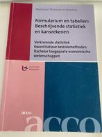 Formularium: Beschrijvende statistiek en kansrekenen '19-'20, Ophalen, Acco, Zo goed als nieuw, Overige onderwerpen