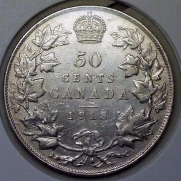Canada zilveren 50 cents beschikbaar voor biedingen