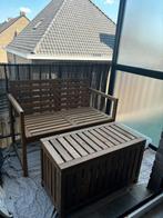 Prachtige tuin/balkonset, Tuin en Terras, Tuinsets en Loungesets, Zo goed als nieuw, Hout, Ophalen, 2 zitplaatsen