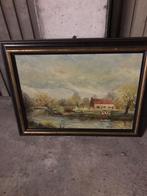 Landschap schilderij, Ophalen of Verzenden