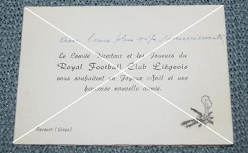 RFCL Liege / Oude kerstkaart 27 x 9 cm Uitvouwbaar beschikbaar voor biedingen