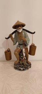 Statuette ancienne pêcheur Chine céramique terre cuite, Utilisé, Enlèvement ou Envoi