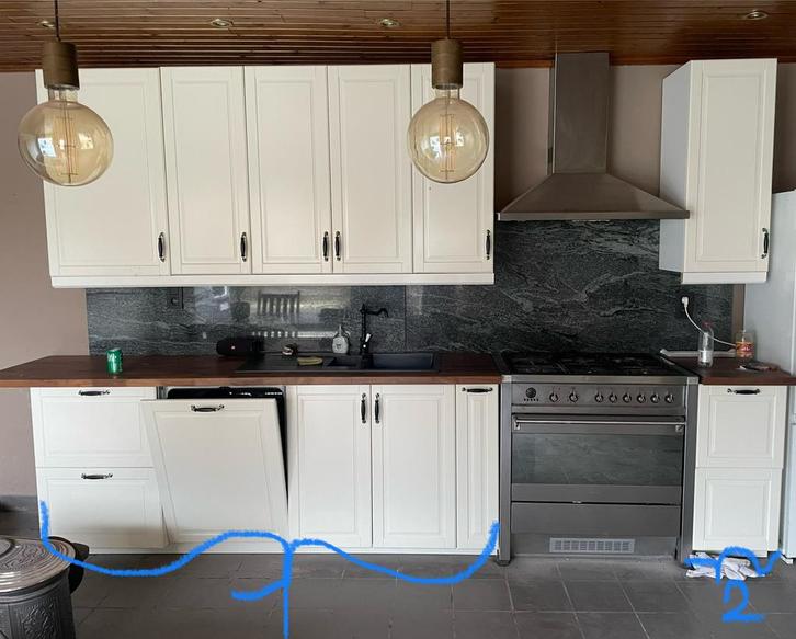 Keuken zonder toestellen, Huis en Inrichting, Keuken | Complete keukens, Gebruikt, Ophalen