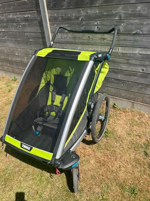Thule chariot cab, Fietsen en Brommers, Fietsaccessoires | Aanhangwagens en Karren, Gebruikt, Kinderkar, 40 tot 60 kg, Opvouwbaar