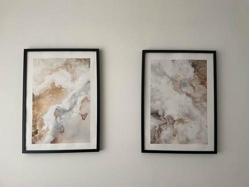 Set van 2 decoratieve wandlijsten - 40 x 50 cm, Huis en Inrichting, Woonaccessoires | Lijsten, Zo goed als nieuw, 50 tot 75 cm