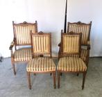 Antieke Louis Treize salon 4-delig met stof bekleding, Antiek en Kunst, Ophalen