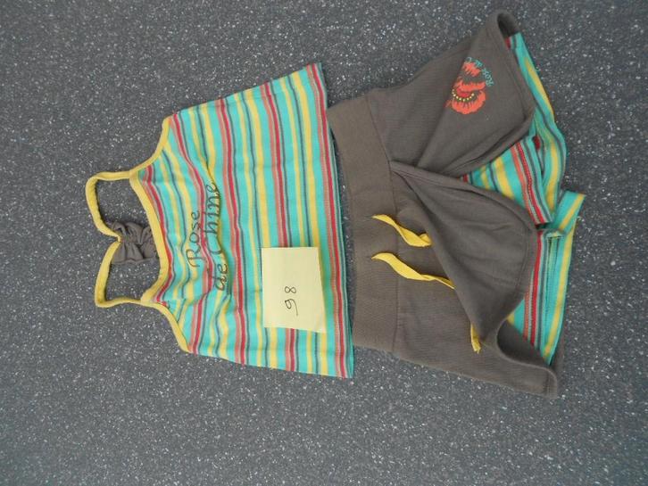 setje 2 stuks, mt 98 shorthe met rokje en topje, Kinderen en Baby's, Kinderkleding | Maat 98, Gebruikt, Meisje, Setje, Ophalen of Verzenden
