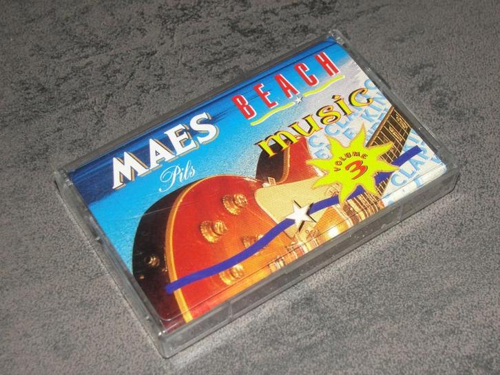 Cassette "Maes Beach Music" volume 3, Cd's en Dvd's, Cassettebandjes, Zo goed als nieuw, Origineel, Rock en Metal, 1 bandje, Met bewaardoos, rek of koffer