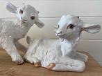 2 authentieke geitjes- lammetjes - Majolica Italy, Ophalen