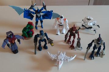 9 actiefiguren o.a. transformers, de Hulk, Bionicle,... beschikbaar voor biedingen