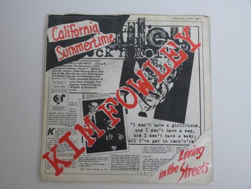 kim fowley california summertime   living in the streets 7", CD & DVD, Vinyles Singles, Single, Rock et Metal, 7 pouces, Enlèvement ou Envoi