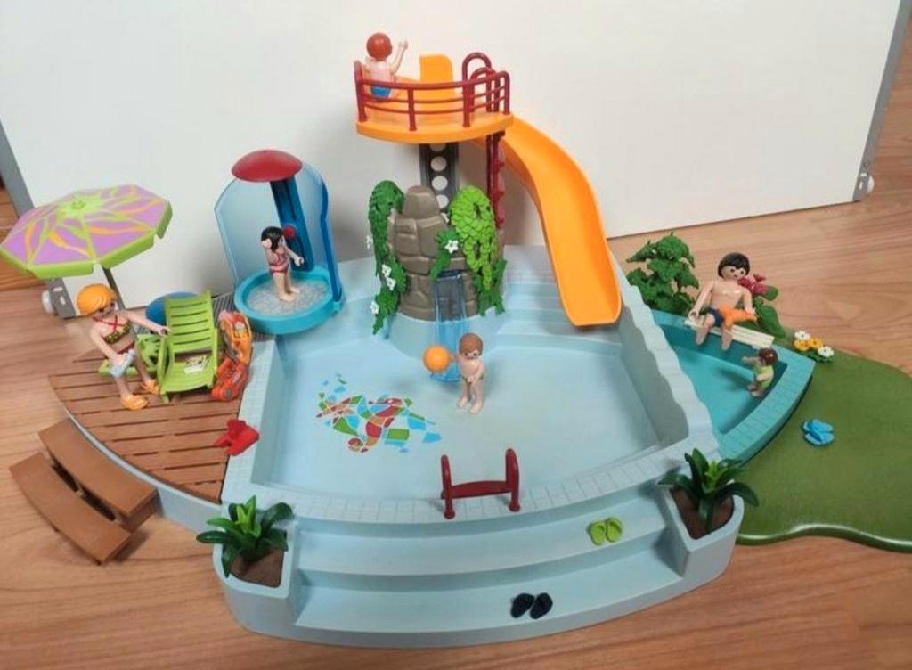 Playmobil Piscine avec toboggan - 4858 - Playmobil