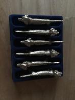 Vintage set van 6 messenleggers hondjes teckels curiosa, Ophalen of Verzenden, Zo goed als nieuw