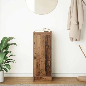 Dressoir 29,5x34x76 cm bewerkt hout oud houtkleurig beschikbaar voor biedingen