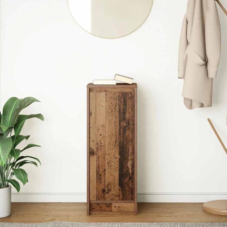 Dressoir 29,5x34x76 cm bewerkt hout oud houtkleurig, Huis en Inrichting, Zitzakken, Nieuw, Verzenden