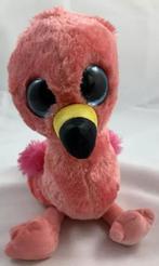Ty Beanie Boo Gilda flamingo glitterogen knuffel 30 cm 2018, Kinderen en Baby's, Speelgoed | Knuffels en Pluche, Verzenden, Zo goed als nieuw