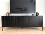 Houten tv-meubel zwart, Huis en Inrichting, Kasten |Televisiemeubels, Ophalen, 100 tot 150 cm, Zo goed als nieuw, Minder dan 100 cm