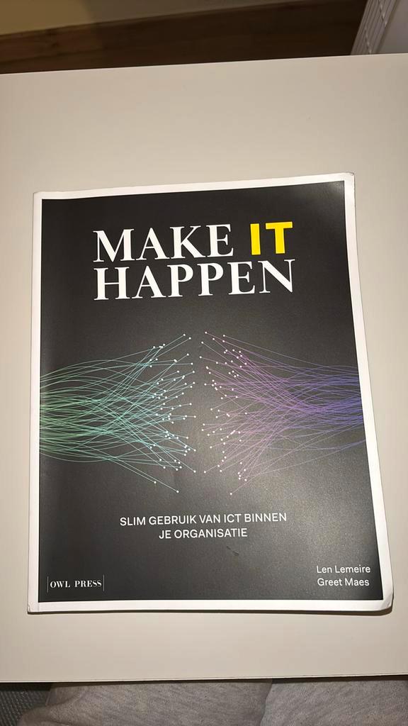 Len Lemeire en Greet Maes - Make IT Happen, Boeken, Informatica en Computer, Zo goed als nieuw, Overige onderwerpen, Ophalen of Verzenden