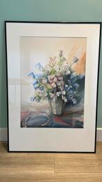 Aquarelle, peinte à la main, avec cadre, Enlèvement, Comme neuf