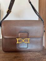 Delvaux bourgogne shoulderbag - bruin, Handtassen en Accessoires, Gebruikt, Bruin, Leer, Ophalen