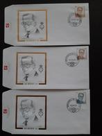2001:5 FDC 2980/83 + 2984 Roi Albert II, Timbres & Monnaies, Avec timbre, Affranchi, Envoi, Oblitéré