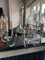 Verzilverde kroonluster, Huis en Inrichting, Lampen | Kroonluchters, Ophalen, Gebruikt