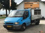 Ford Transit 350L 2.4TDdi DL Open Laadbak, Auto's, Blauw, Bedrijf, Ford, Handgeschakeld