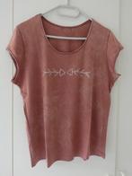 Donkerroze T-shirt, Sans marque, Ophalen of Verzenden, Roze, Zonder mouw