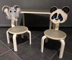 Kindertafeltje in hout met 2 stoeltjes., Kinderen en Baby's, Ophalen