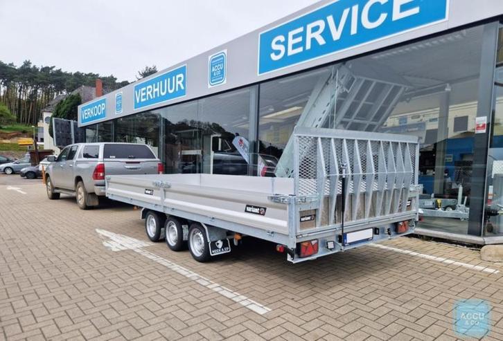 Kantelbare aanhangwagen met oprijklep 4m20 / 5m20 / 6m20, Auto diversen, Aanhangers en Bagagewagens, Nieuw, Ophalen