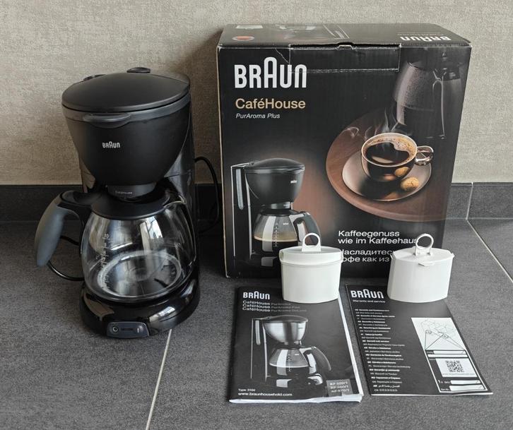 Braun Filter-Koffiezetapparaat CaféHouse PurAroma Plus, Elektronische apparatuur, Koffiezetapparaten, Zo goed als nieuw, Gemalen koffie