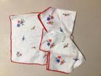 Leuke katoenen zakdoekjes geborduurd met bloemetjes motief, Enlèvement, Neuf, Fille