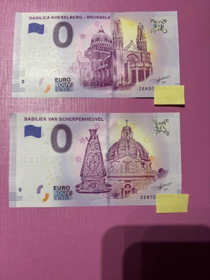Duotickets €20 - souvenirbasiliek, Postzegels en Munten, Bankbiljetten | Europa | Niet-Eurobiljetten, Los biljet, België, Ophalen of Verzenden
