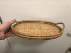 Mand • dienblad • rotan • vintage • decoratie, Ophalen, Zo goed als nieuw