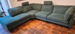 salon d'angle en L Couleur Vert en tissu, Maison & Meubles, Enlèvement