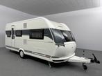 Hobby De Luxe 495 UL Enkele bedden Rolbed Voortent, Caravans en Kamperen, Caravans, Hordeur, Hobby, 7 tot 8 meter, Tot en met 4