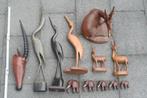 12 x vintage houten beeldjes jaren 60, Ophalen of Verzenden