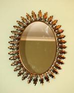 Soleil spiegel - Vintage, Antiquités & Art, Ovale, 50 à 100 cm, Enlèvement ou Envoi, Moins de 100 cm